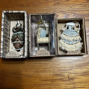 Kurt S Adler The House of Louis Nichole Victorian Ornament 1999 Set NWT